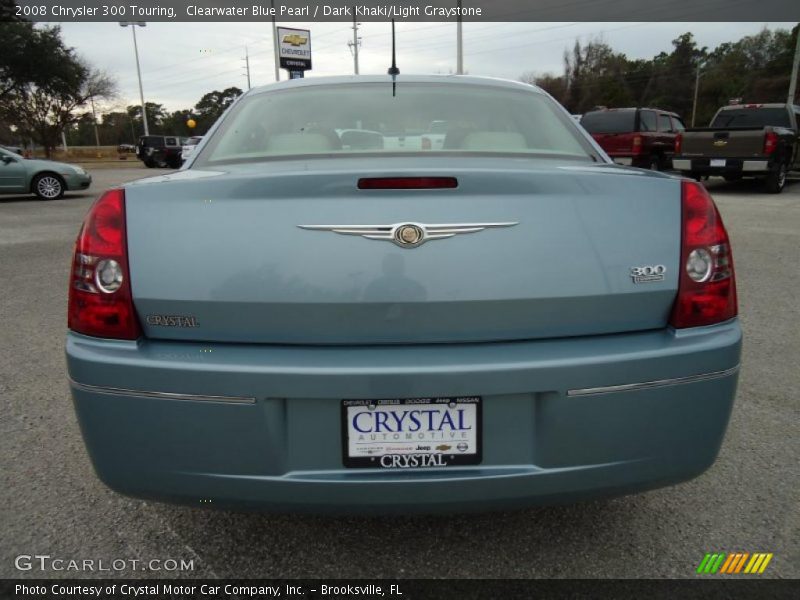 Clearwater Blue Pearl / Dark Khaki/Light Graystone 2008 Chrysler 300 Touring