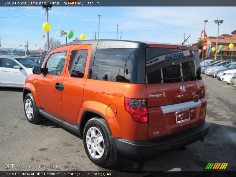 Citrus Fire Metallic / Titanium 2009 Honda Element LX