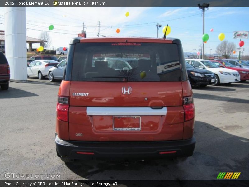 Citrus Fire Metallic / Titanium 2009 Honda Element LX
