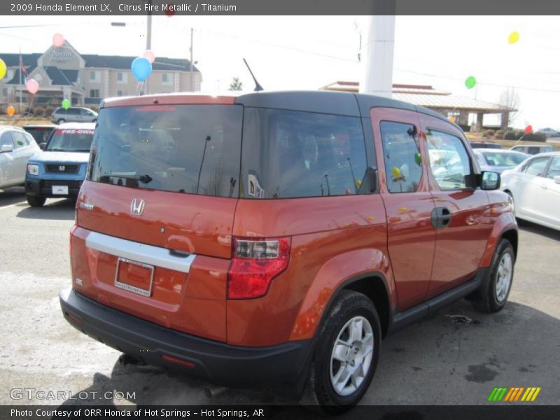 Citrus Fire Metallic / Titanium 2009 Honda Element LX