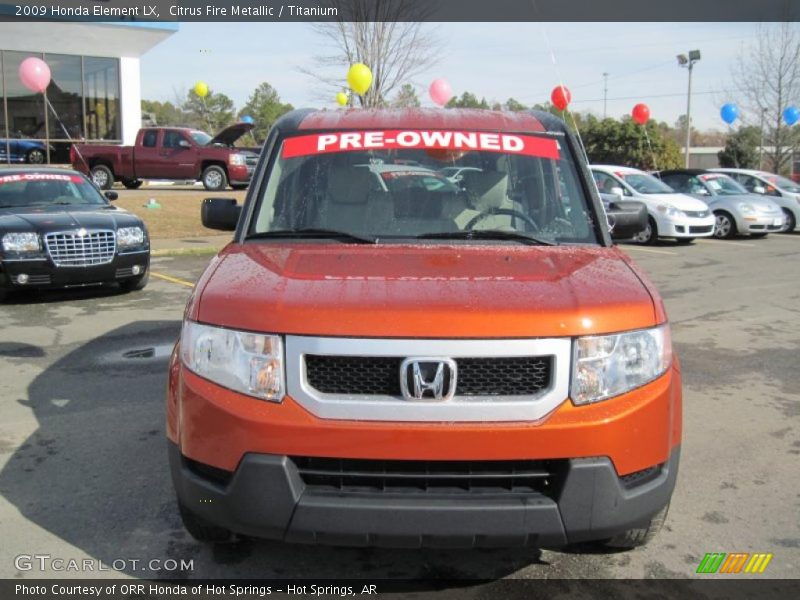 Citrus Fire Metallic / Titanium 2009 Honda Element LX
