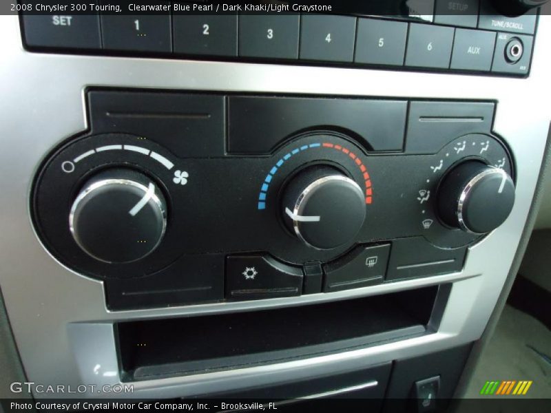 Clearwater Blue Pearl / Dark Khaki/Light Graystone 2008 Chrysler 300 Touring