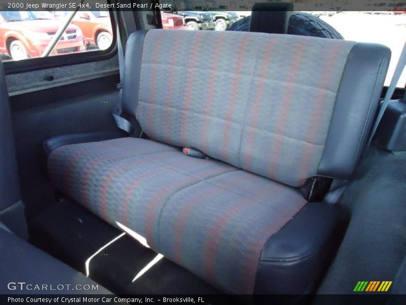  2000 Wrangler SE 4x4 Agate Interior