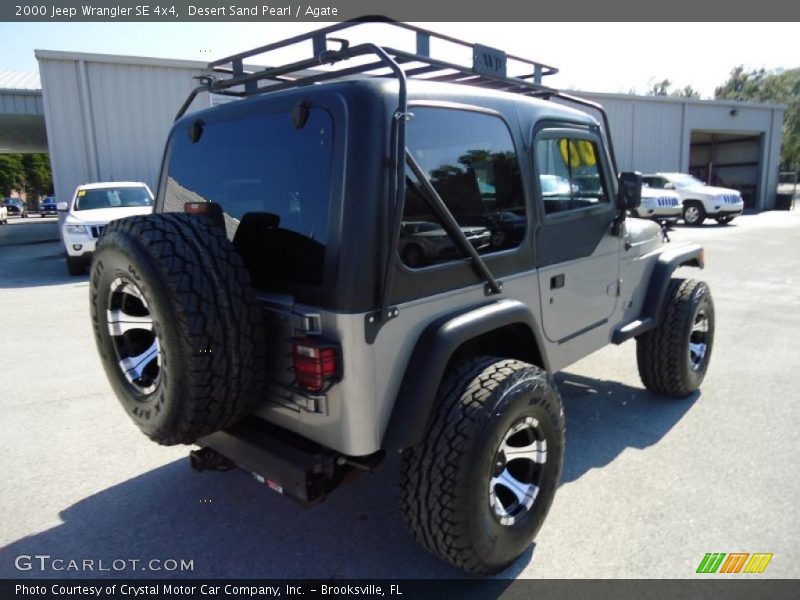 Desert Sand Pearl / Agate 2000 Jeep Wrangler SE 4x4