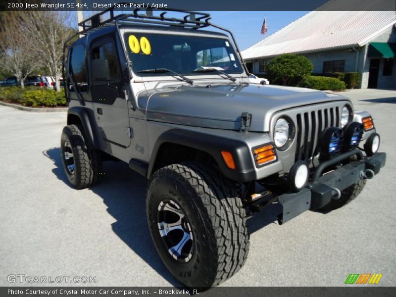 Desert Sand Pearl / Agate 2000 Jeep Wrangler SE 4x4