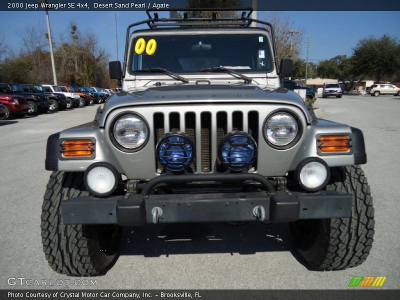 Desert Sand Pearl / Agate 2000 Jeep Wrangler SE 4x4