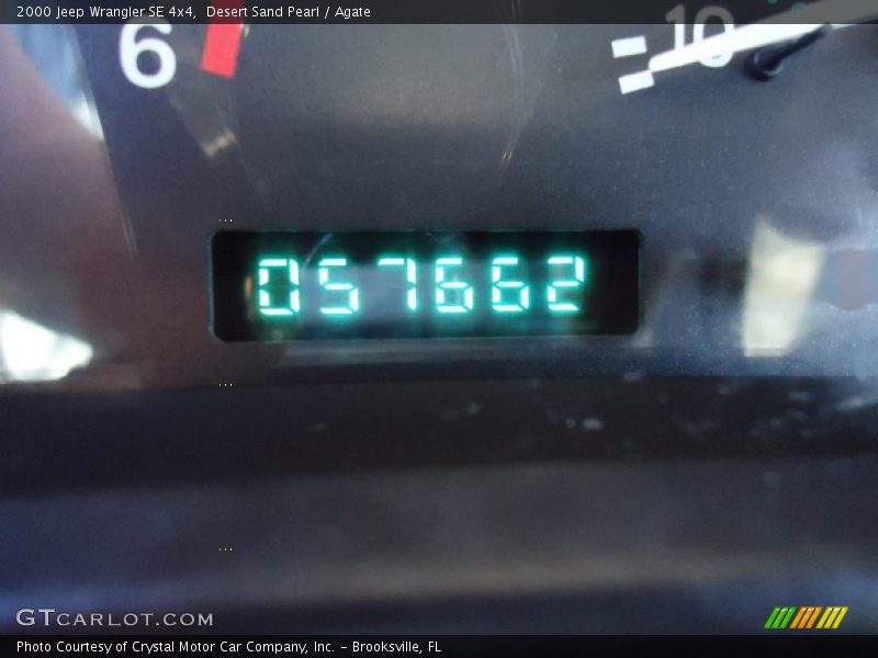 Desert Sand Pearl / Agate 2000 Jeep Wrangler SE 4x4