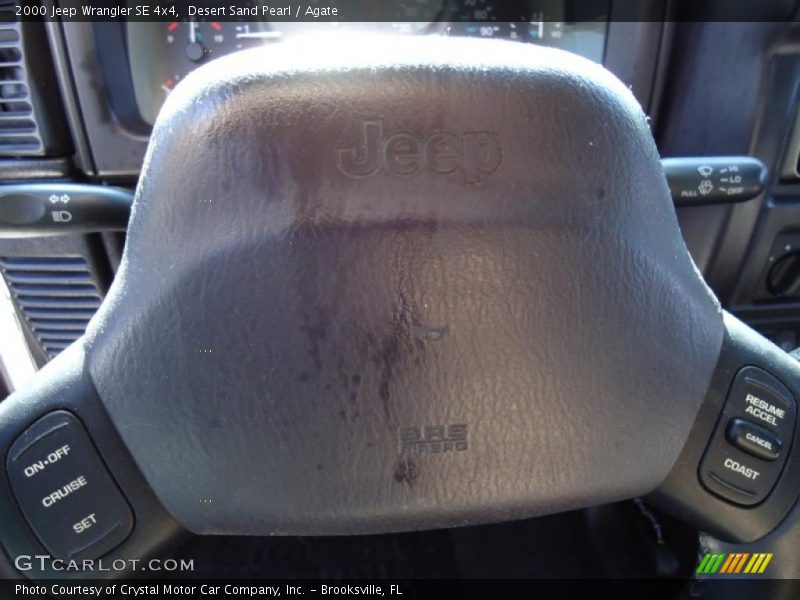 Desert Sand Pearl / Agate 2000 Jeep Wrangler SE 4x4