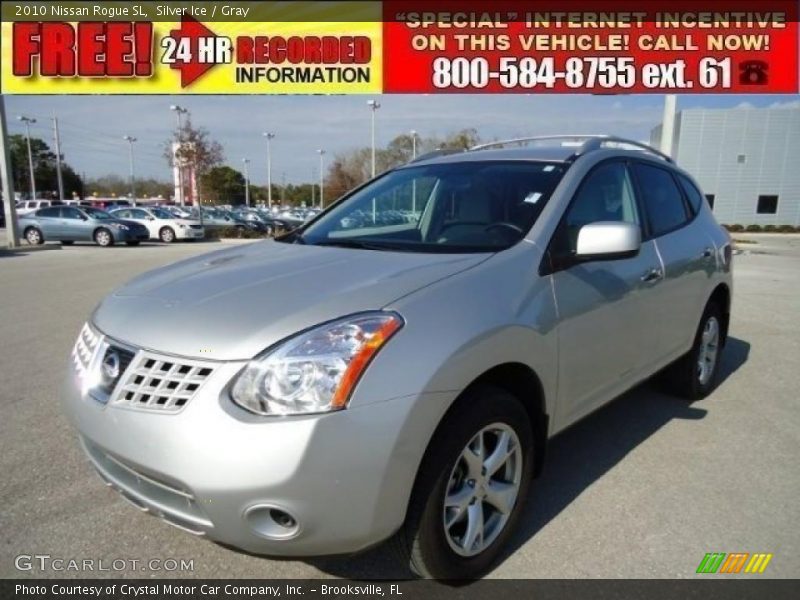 Silver Ice / Gray 2010 Nissan Rogue SL