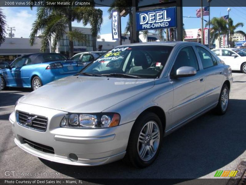 Silver Metallic / Graphite 2008 Volvo S60 2.5T