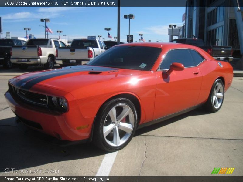 HEMI Orange / Dark Slate Gray 2009 Dodge Challenger SRT8