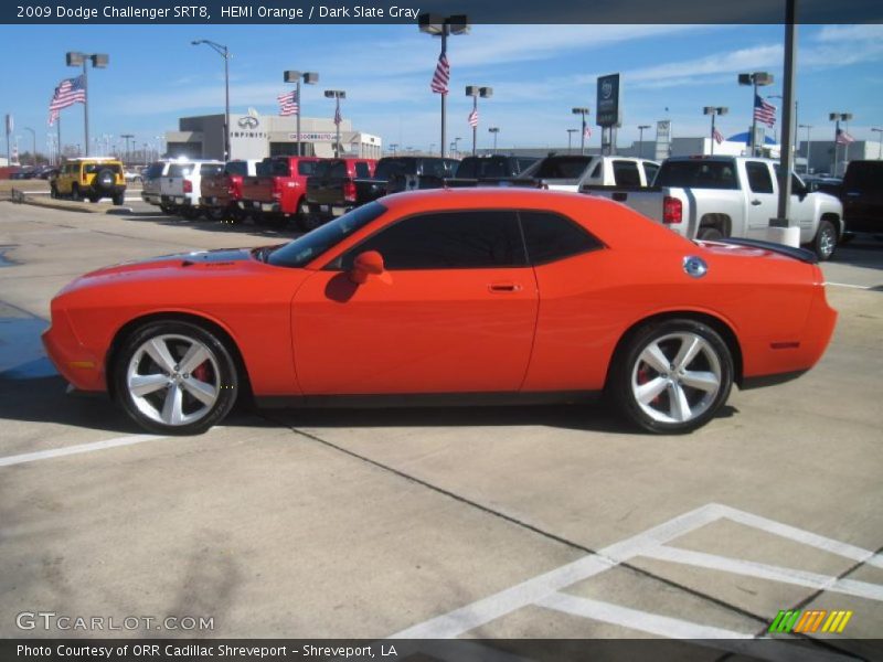 HEMI Orange / Dark Slate Gray 2009 Dodge Challenger SRT8