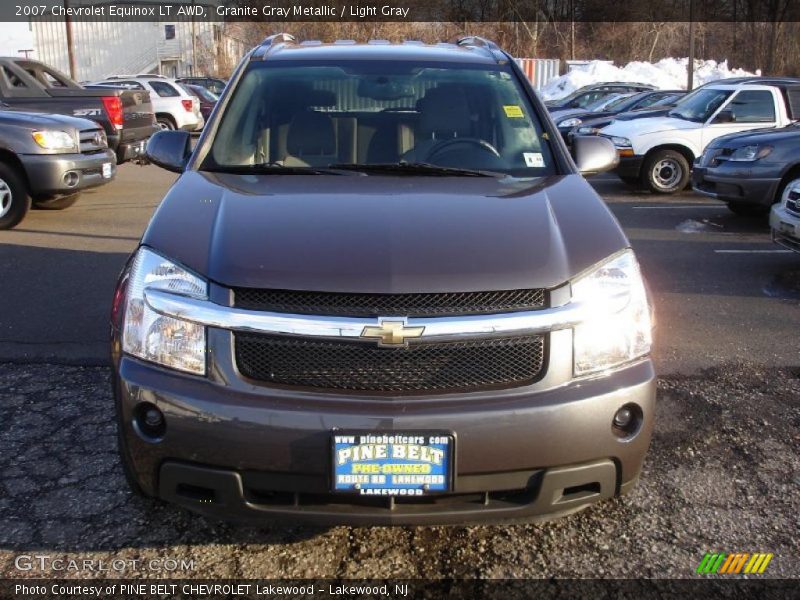 Granite Gray Metallic / Light Gray 2007 Chevrolet Equinox LT AWD