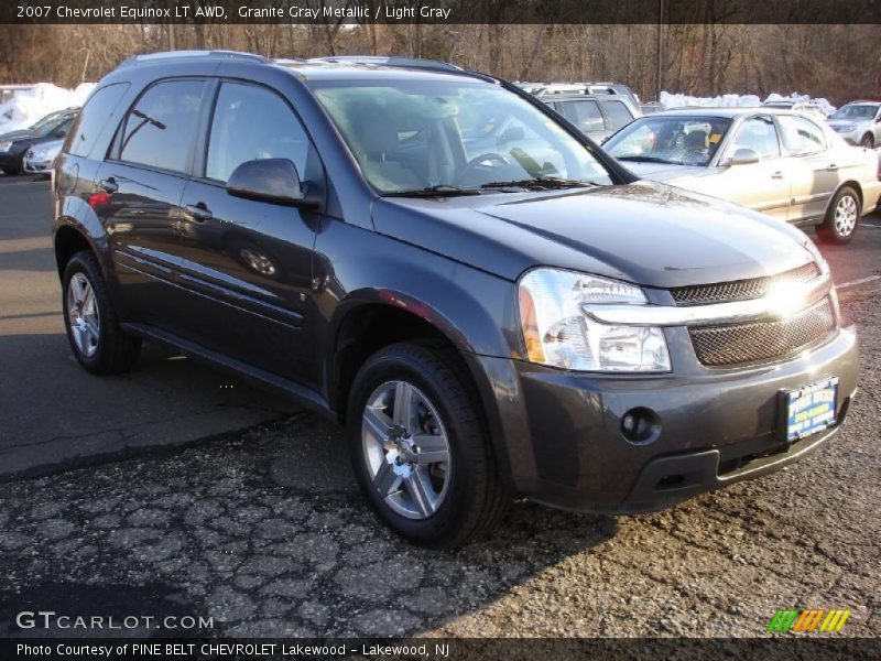 Granite Gray Metallic / Light Gray 2007 Chevrolet Equinox LT AWD