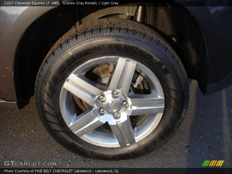 Granite Gray Metallic / Light Gray 2007 Chevrolet Equinox LT AWD