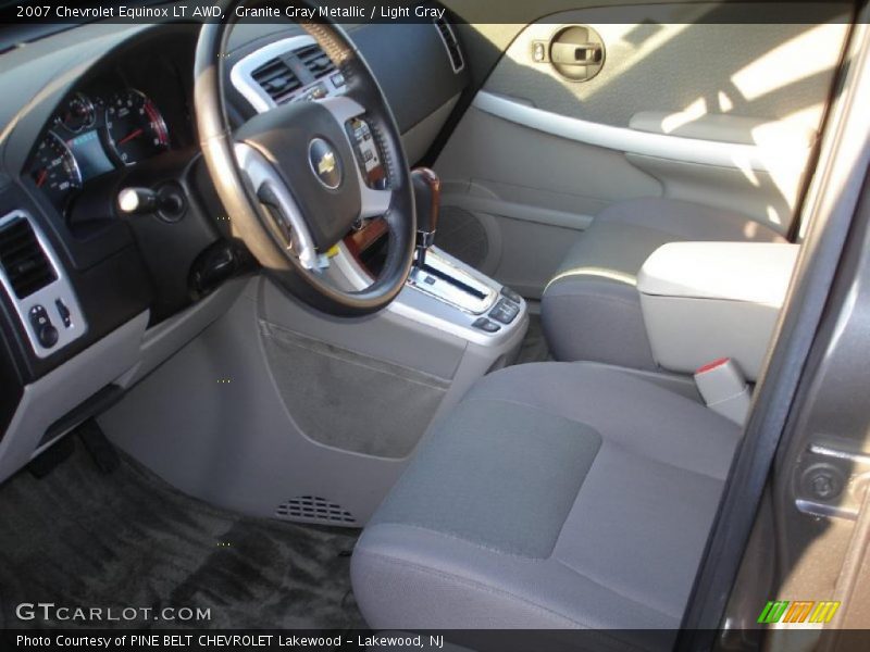 Granite Gray Metallic / Light Gray 2007 Chevrolet Equinox LT AWD