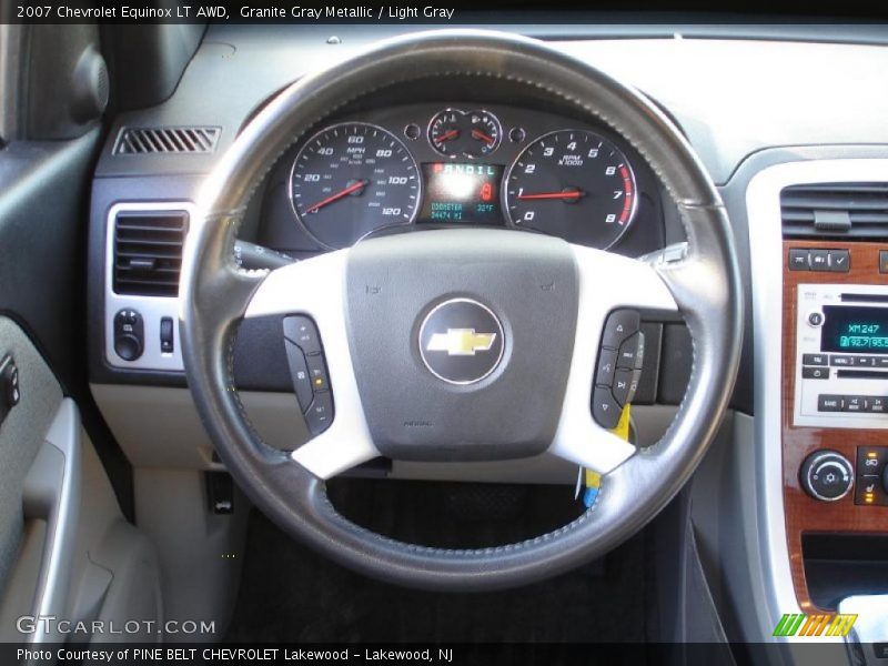 Granite Gray Metallic / Light Gray 2007 Chevrolet Equinox LT AWD