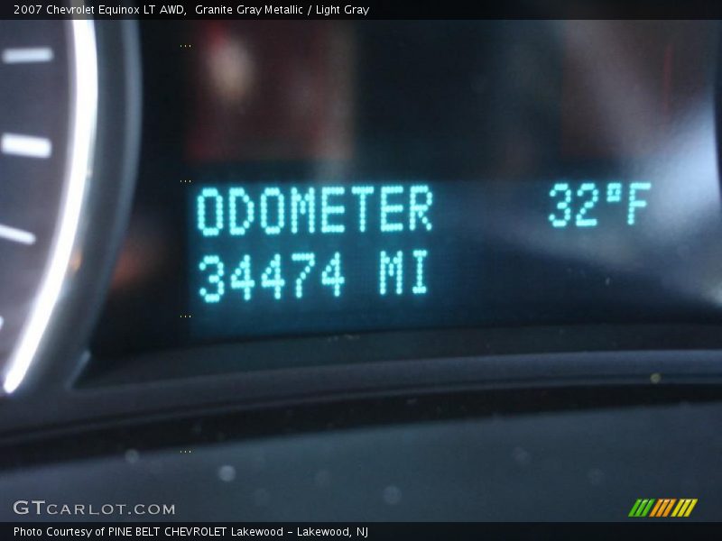 Granite Gray Metallic / Light Gray 2007 Chevrolet Equinox LT AWD