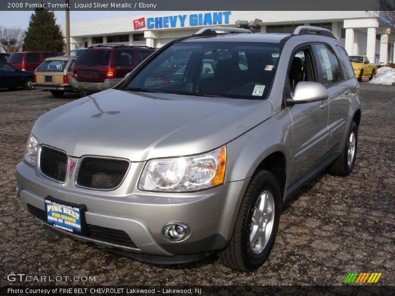 Liquid Silver Metallic / Ebony 2008 Pontiac Torrent