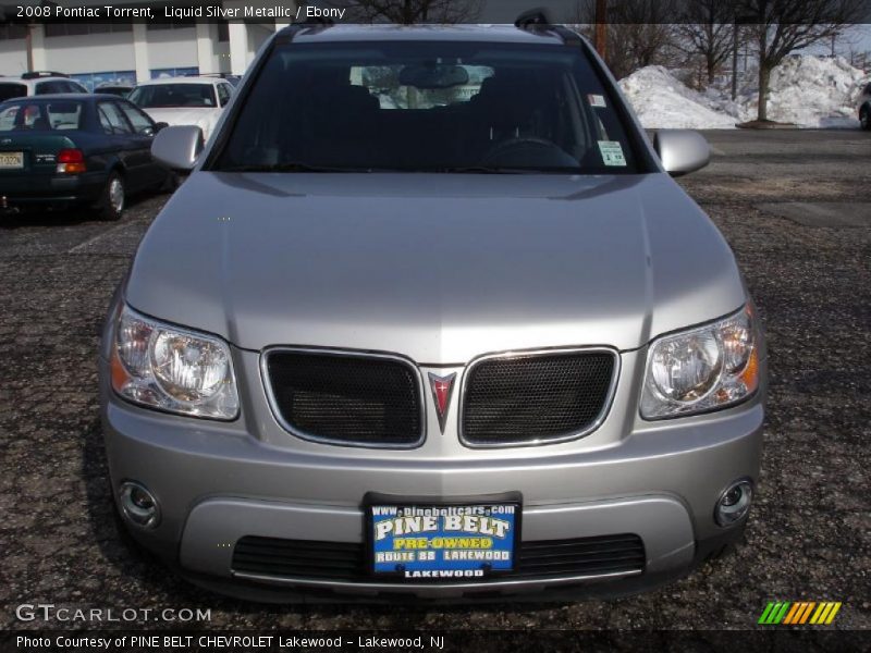 Liquid Silver Metallic / Ebony 2008 Pontiac Torrent
