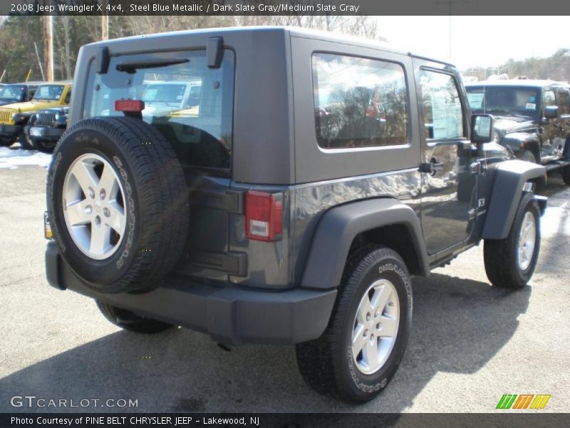 Steel Blue Metallic / Dark Slate Gray/Medium Slate Gray 2008 Jeep Wrangler X 4x4