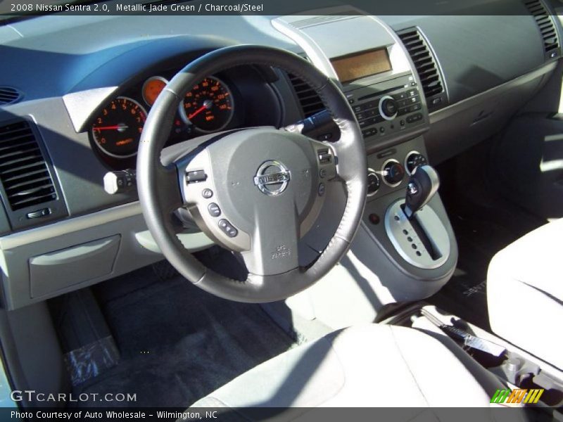 Metallic Jade Green / Charcoal/Steel 2008 Nissan Sentra 2.0