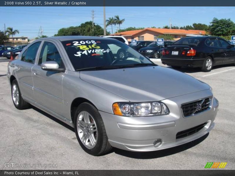 Silver Metallic / Graphite 2008 Volvo S60 2.5T