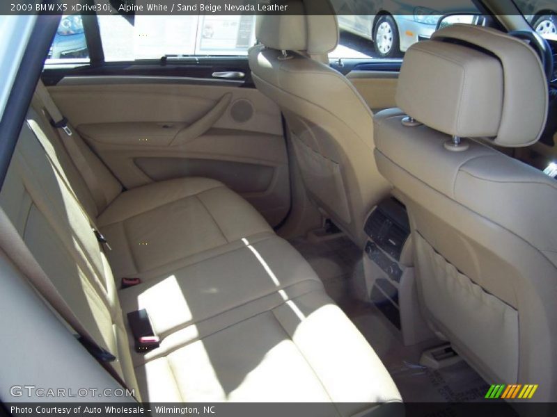 Alpine White / Sand Beige Nevada Leather 2009 BMW X5 xDrive30i