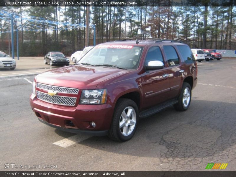 Deep Ruby Metallic / Light Cashmere/Ebony 2008 Chevrolet Tahoe LTZ 4x4