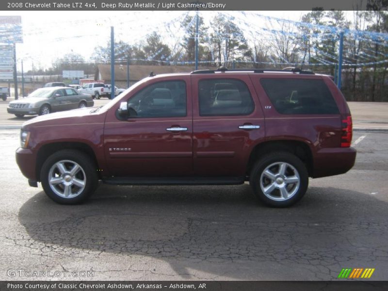 Deep Ruby Metallic / Light Cashmere/Ebony 2008 Chevrolet Tahoe LTZ 4x4