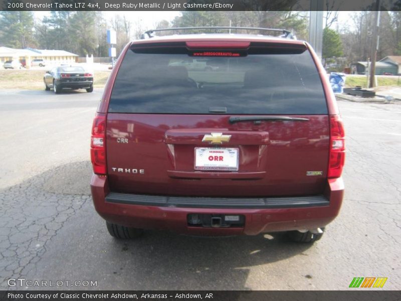 Deep Ruby Metallic / Light Cashmere/Ebony 2008 Chevrolet Tahoe LTZ 4x4