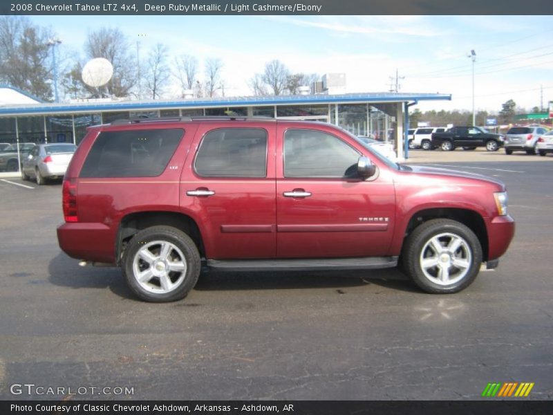 Deep Ruby Metallic / Light Cashmere/Ebony 2008 Chevrolet Tahoe LTZ 4x4