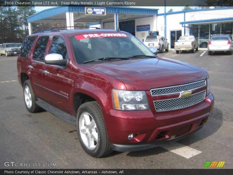 Deep Ruby Metallic / Light Cashmere/Ebony 2008 Chevrolet Tahoe LTZ 4x4