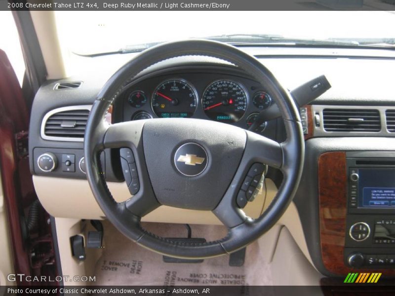 Deep Ruby Metallic / Light Cashmere/Ebony 2008 Chevrolet Tahoe LTZ 4x4