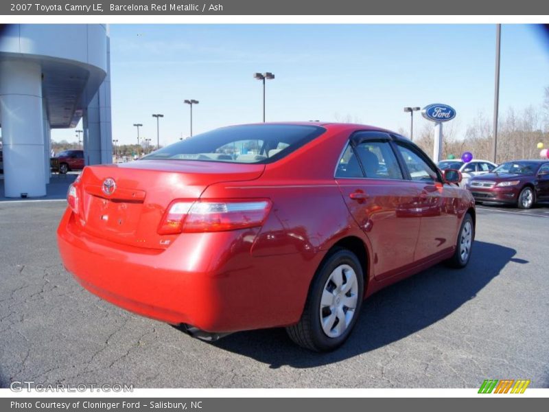 Barcelona Red Metallic / Ash 2007 Toyota Camry LE