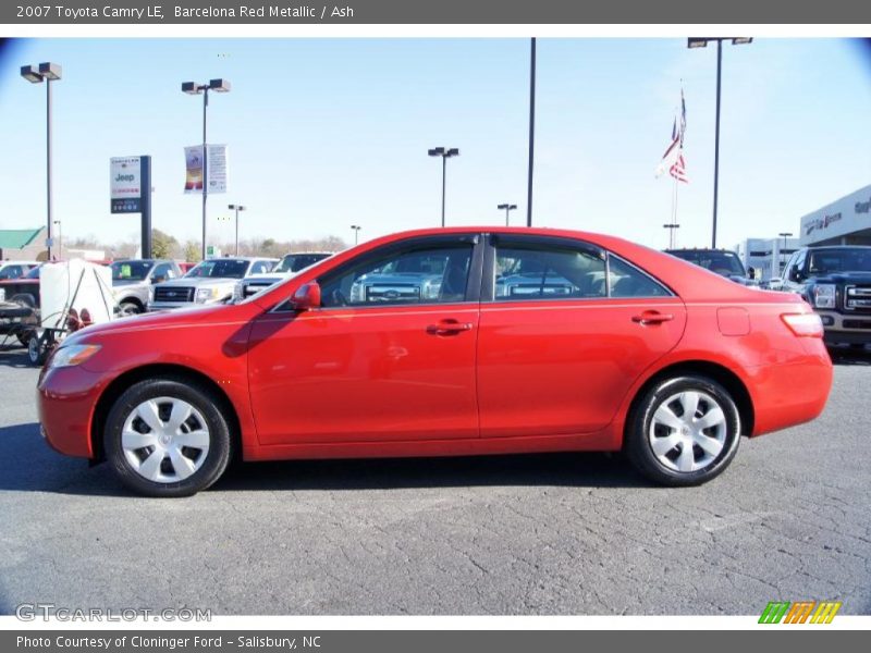 Barcelona Red Metallic / Ash 2007 Toyota Camry LE