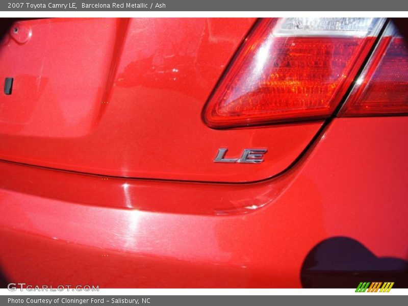 Barcelona Red Metallic / Ash 2007 Toyota Camry LE