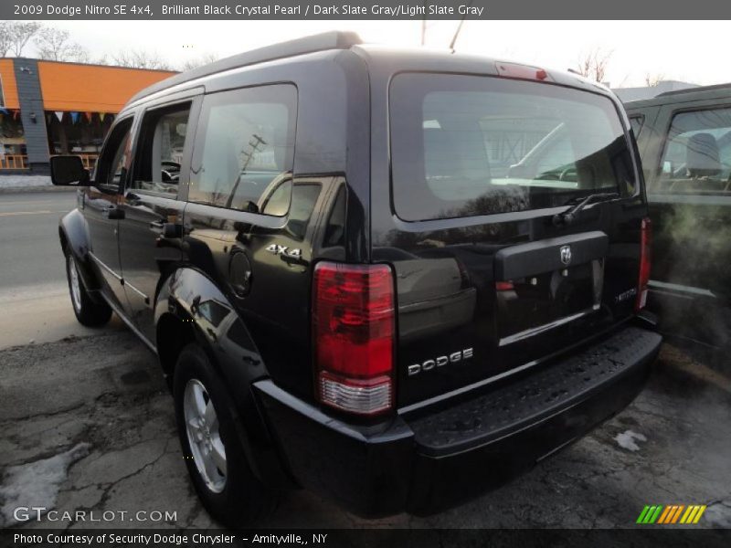 Brilliant Black Crystal Pearl / Dark Slate Gray/Light Slate Gray 2009 Dodge Nitro SE 4x4