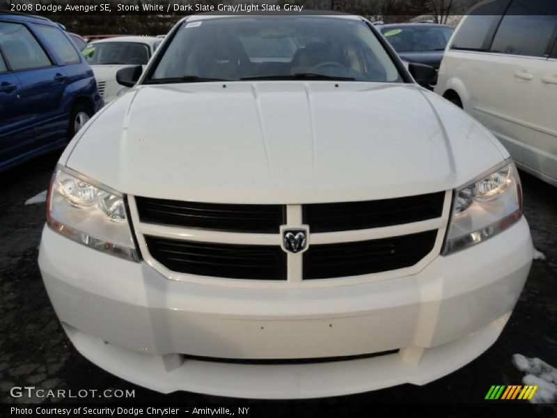Stone White / Dark Slate Gray/Light Slate Gray 2008 Dodge Avenger SE