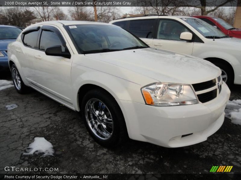 Stone White / Dark Slate Gray/Light Slate Gray 2008 Dodge Avenger SE