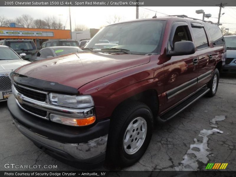 Sport Red Metallic / Gray/Dark Charcoal 2005 Chevrolet Suburban 1500 LS 4x4