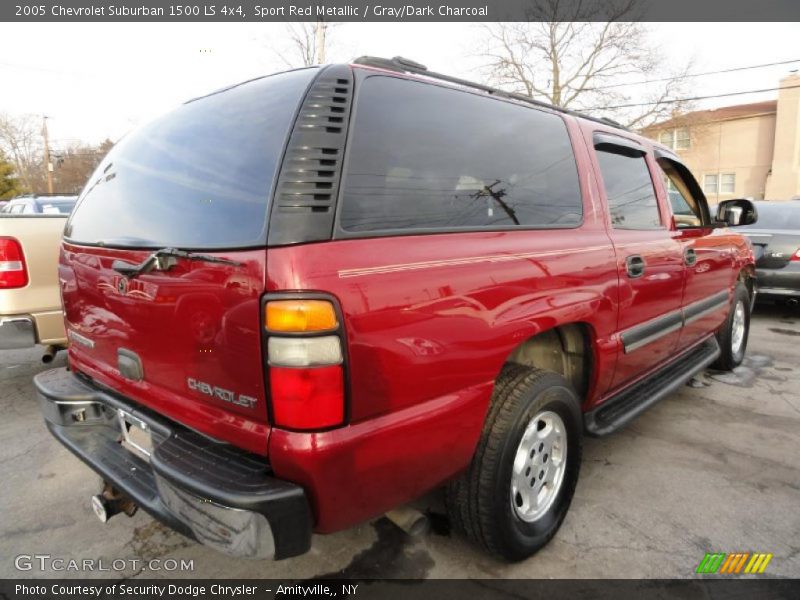 Sport Red Metallic / Gray/Dark Charcoal 2005 Chevrolet Suburban 1500 LS 4x4