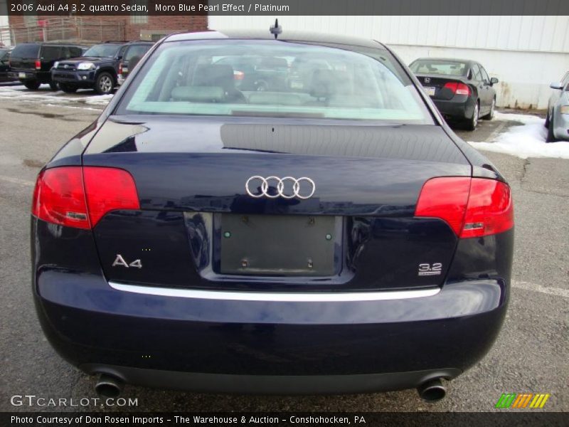 Moro Blue Pearl Effect / Platinum 2006 Audi A4 3.2 quattro Sedan