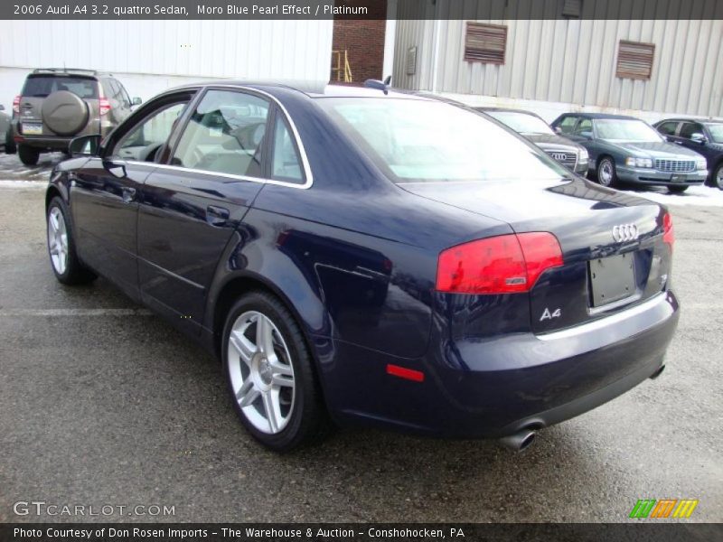 Moro Blue Pearl Effect / Platinum 2006 Audi A4 3.2 quattro Sedan