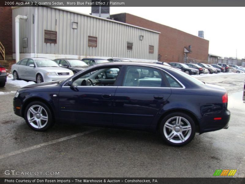 Moro Blue Pearl Effect / Platinum 2006 Audi A4 3.2 quattro Sedan