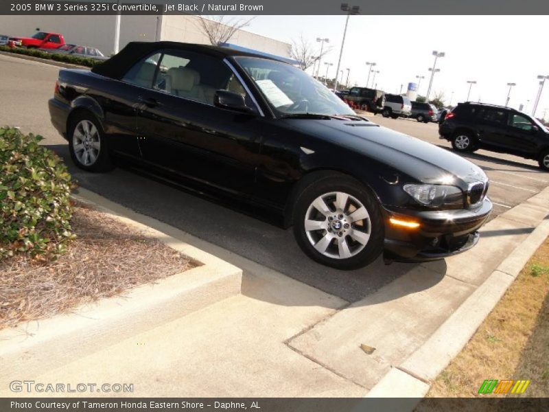 Jet Black / Natural Brown 2005 BMW 3 Series 325i Convertible