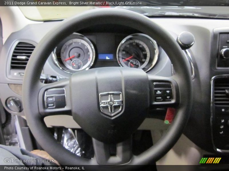 Bright Silver Metallic / Black/Light Graystone 2011 Dodge Grand Caravan Express