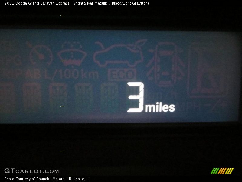 Bright Silver Metallic / Black/Light Graystone 2011 Dodge Grand Caravan Express