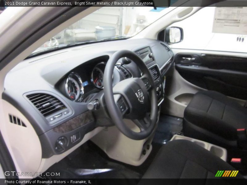 Bright Silver Metallic / Black/Light Graystone 2011 Dodge Grand Caravan Express