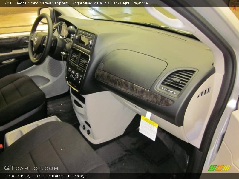 Bright Silver Metallic / Black/Light Graystone 2011 Dodge Grand Caravan Express